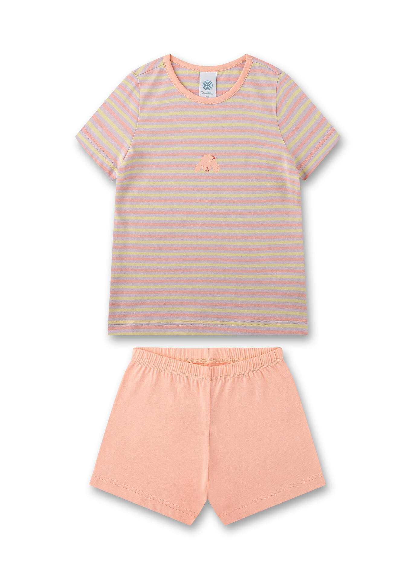 Sanetta - Schlafanzug kurz peach pearl - Gr. - 128 von Sanetta