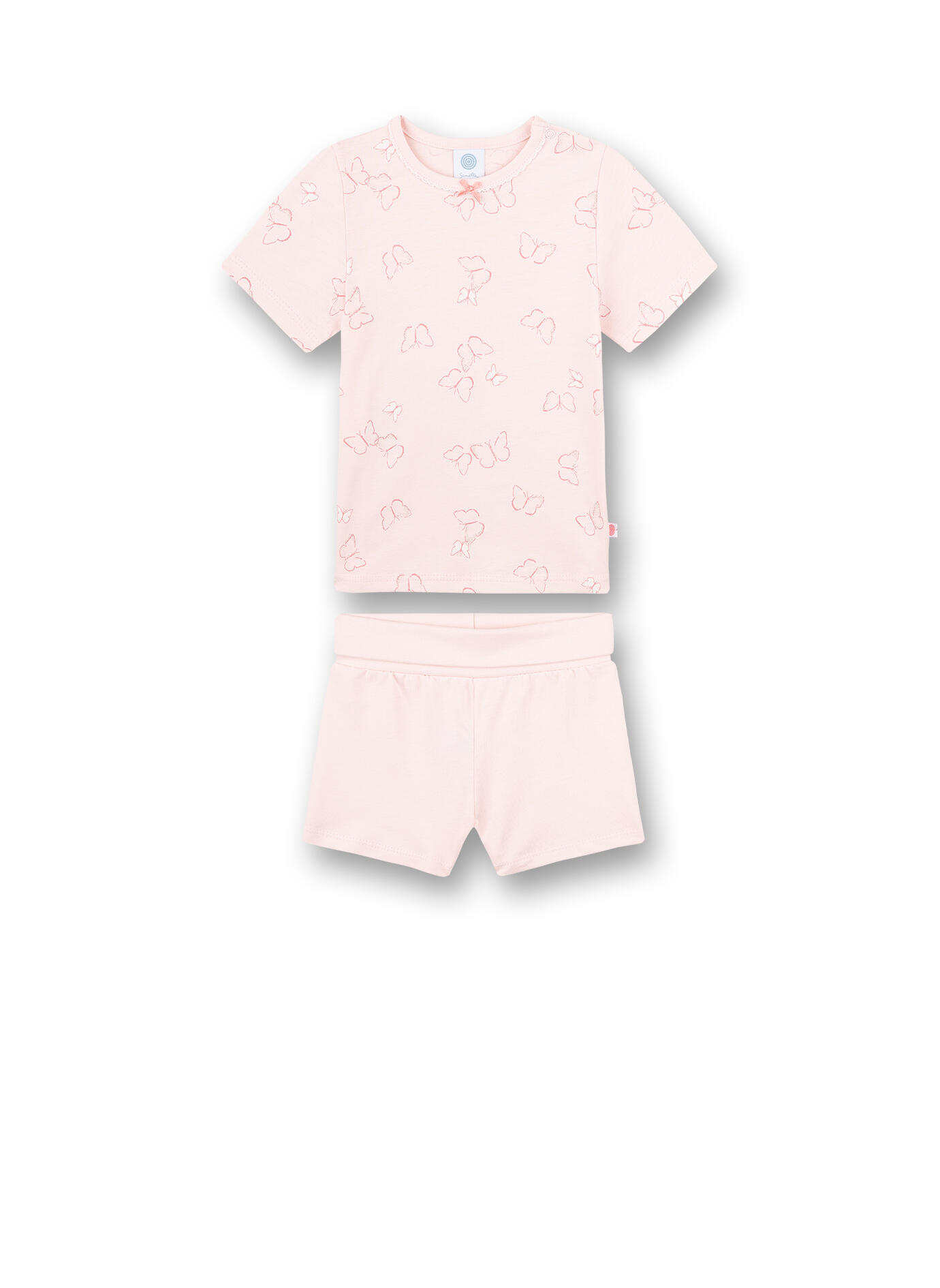 Sanetta - Schlafanzug kurz shadow rose - Gr. - 74 von Sanetta