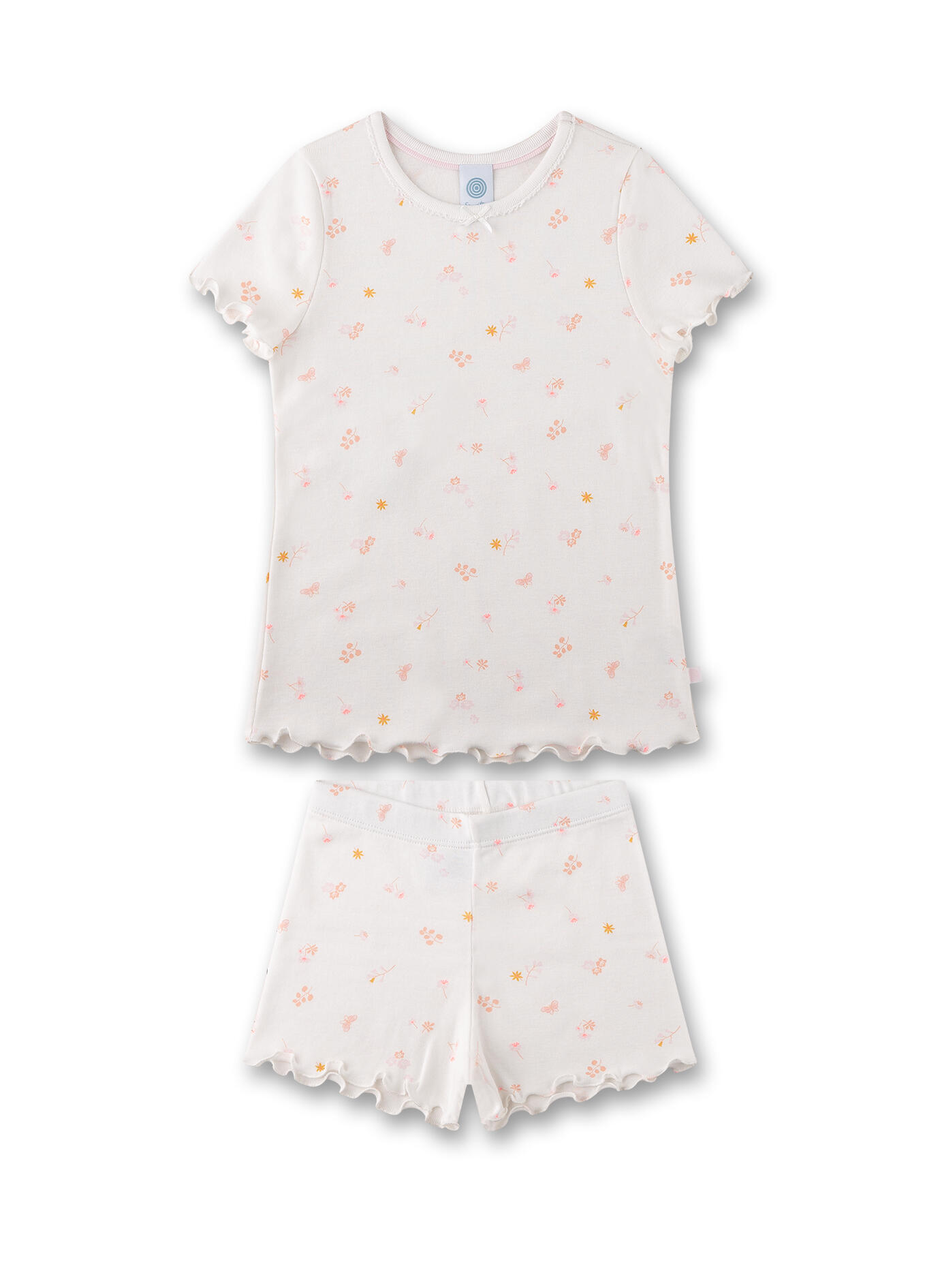 Sanetta - Schlafanzug kurz white pebble - Gr. - 092 von Sanetta