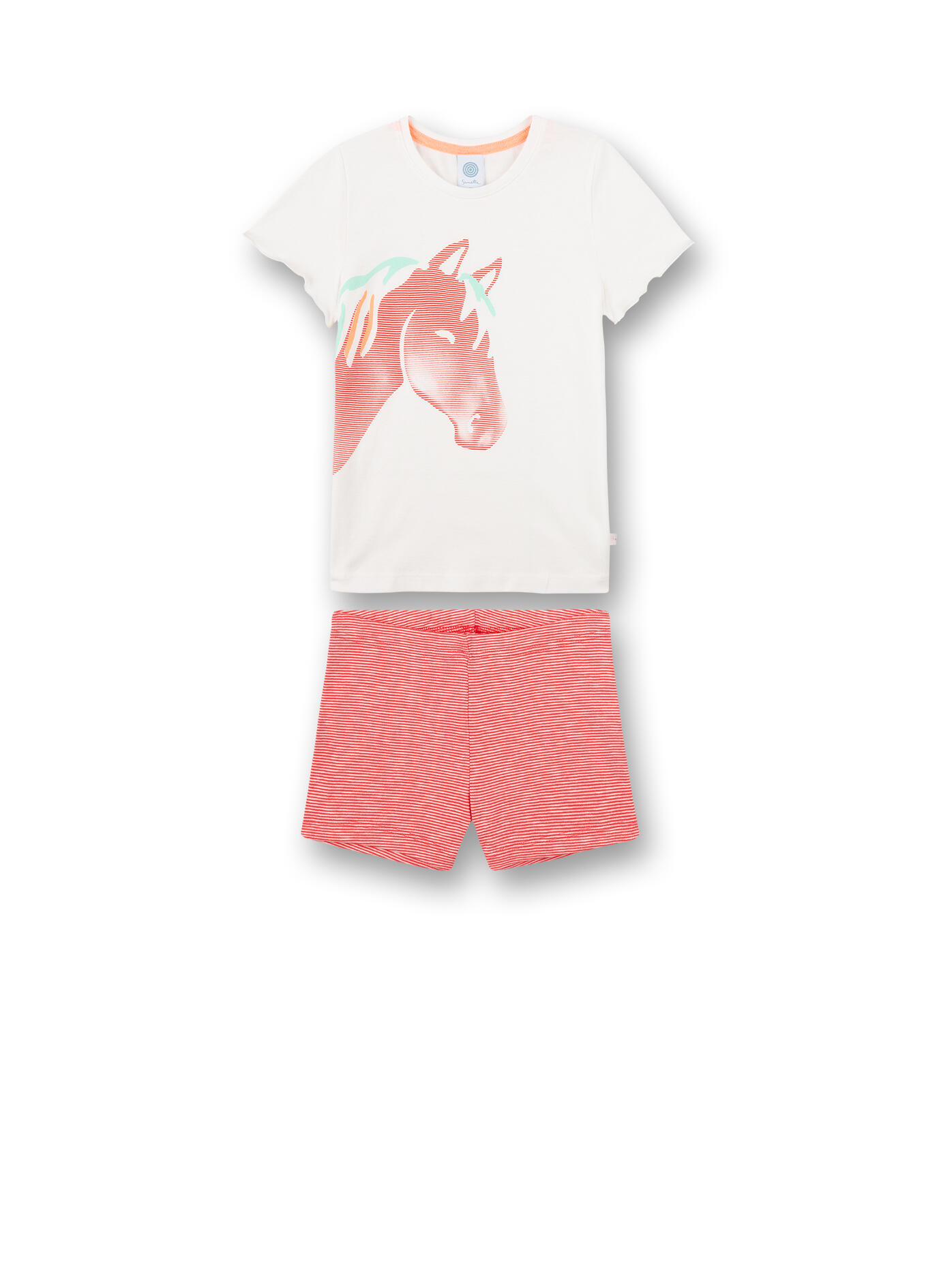 Sanetta - Schlafanzug kurz white pebble - Gr. - 92 von Sanetta