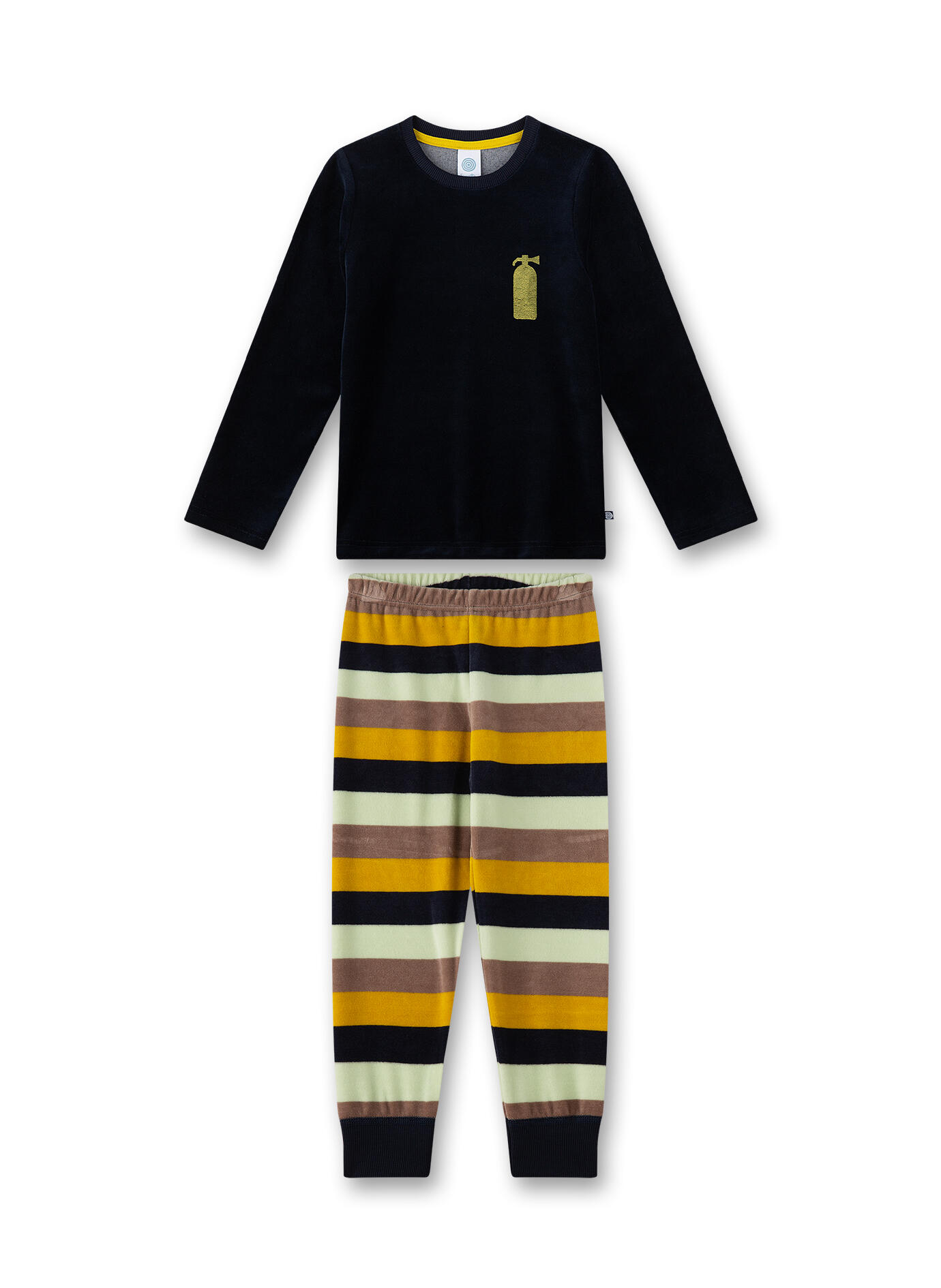 Sanetta - Schlafanzug lang blue space - Gr. - 098 von Sanetta