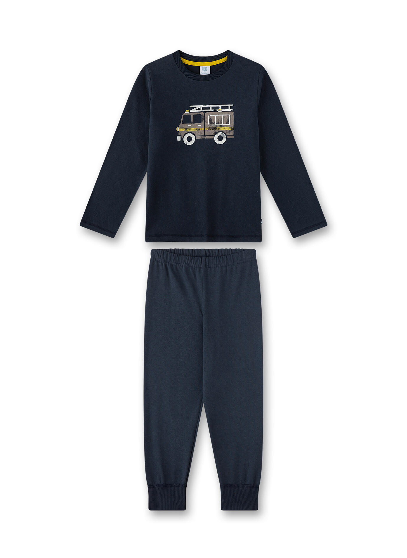 Sanetta - Schlafanzug lang blue space - Gr. - 104 von Sanetta