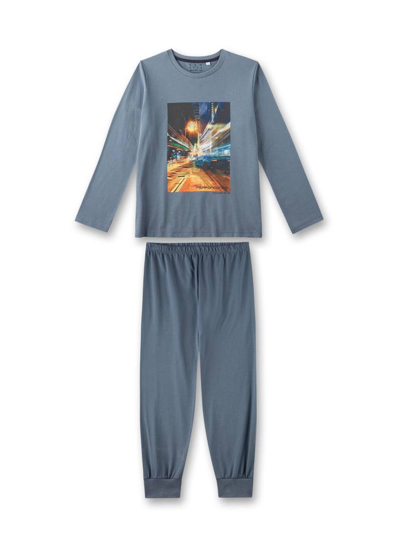 Sanetta - Schlafanzug lang bluestone - Gr. - 152 von Sanetta