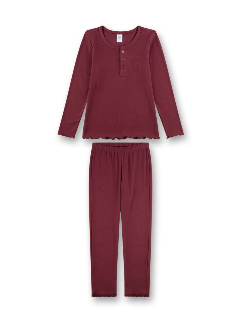 Sanetta - Schlafanzug lang burgundy - Gr. - 140 von Sanetta