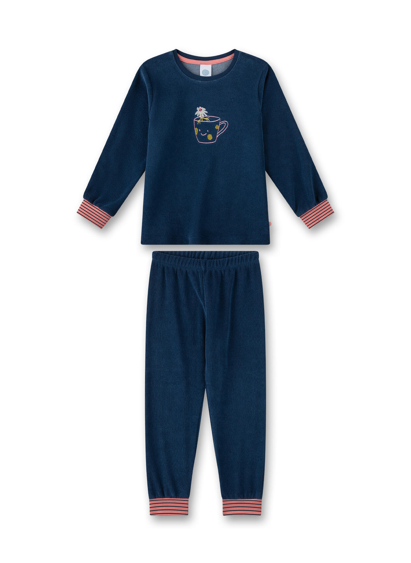 Sanetta - Schlafanzug lang dark denim - Gr. - 098 von Sanetta