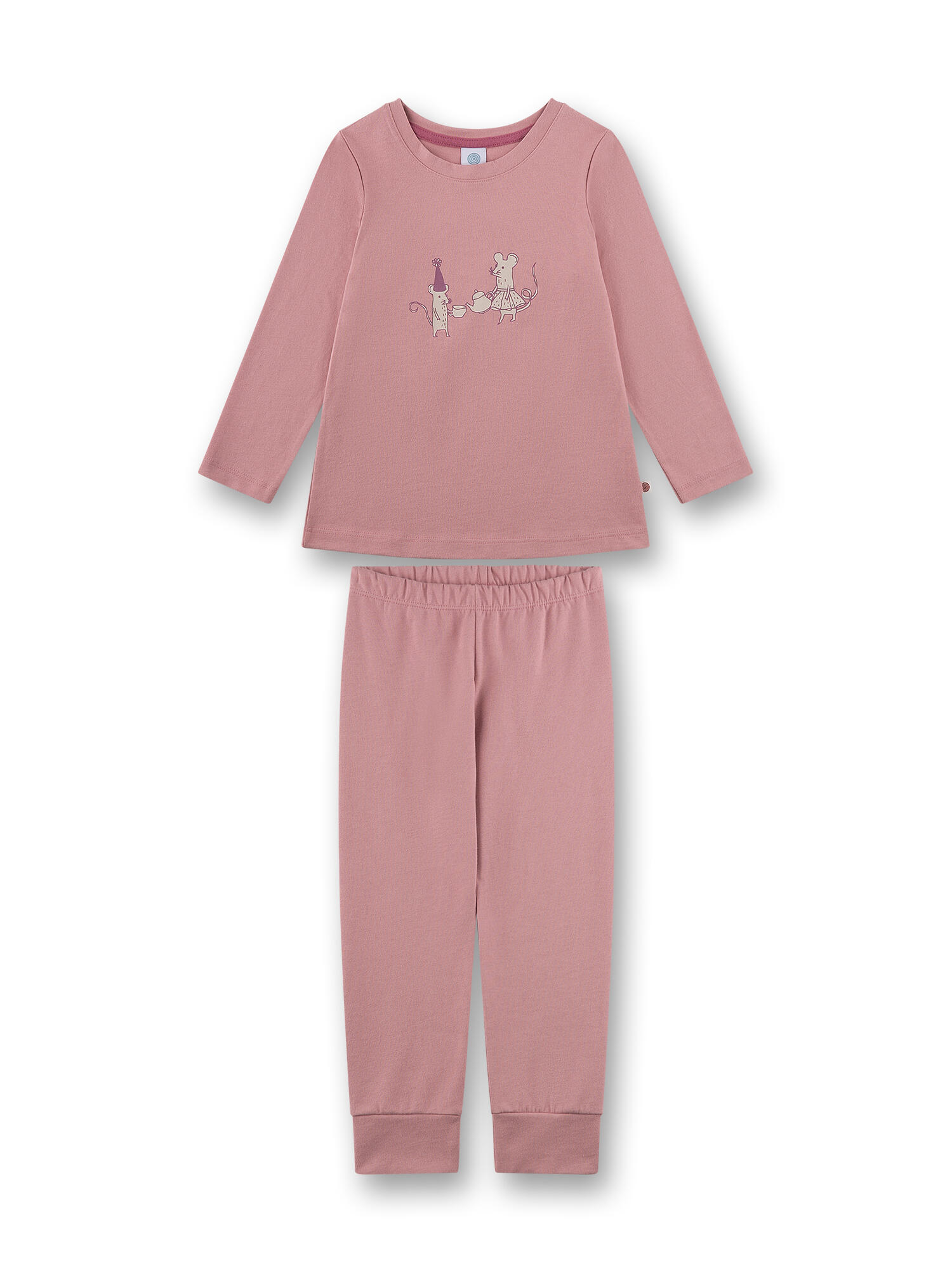 Sanetta - Schlafanzug lang dark rose - Gr. - 092 von Sanetta