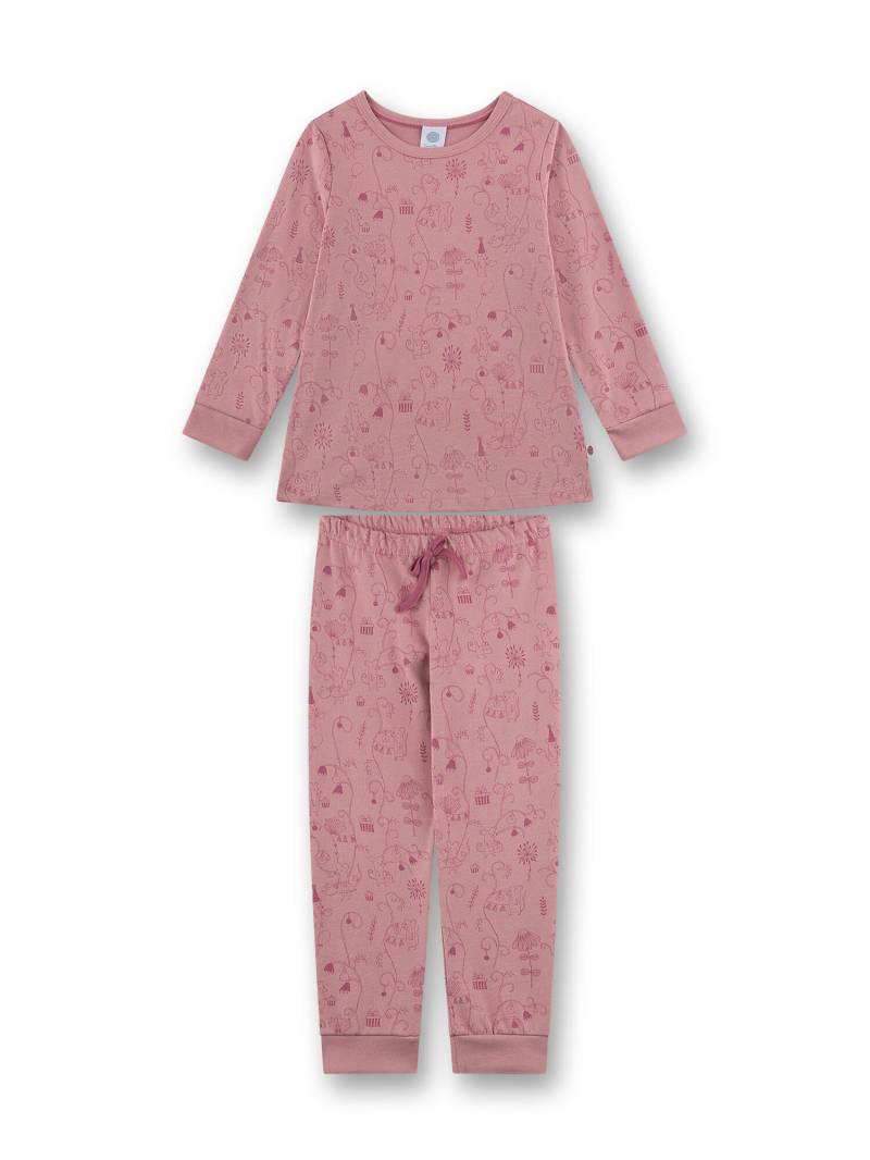 Sanetta - Schlafanzug lang dark rose - Gr. - 092 von Sanetta
