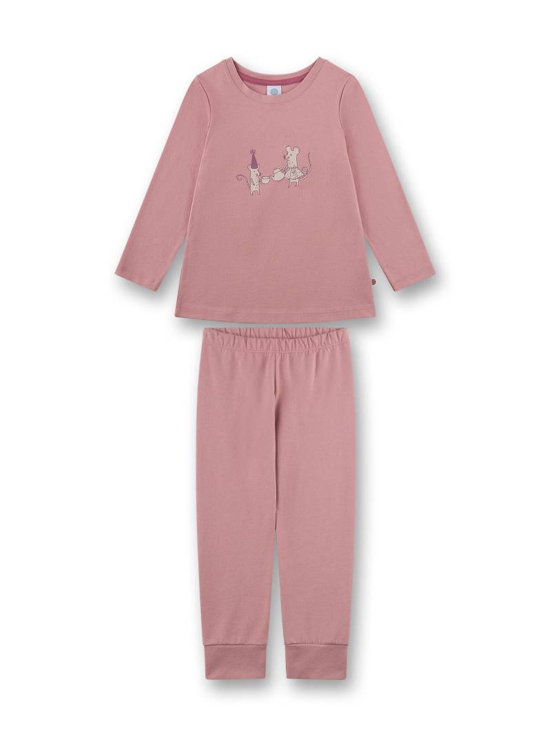 Sanetta - Schlafanzug lang dark rose - Gr. - 128 von Sanetta