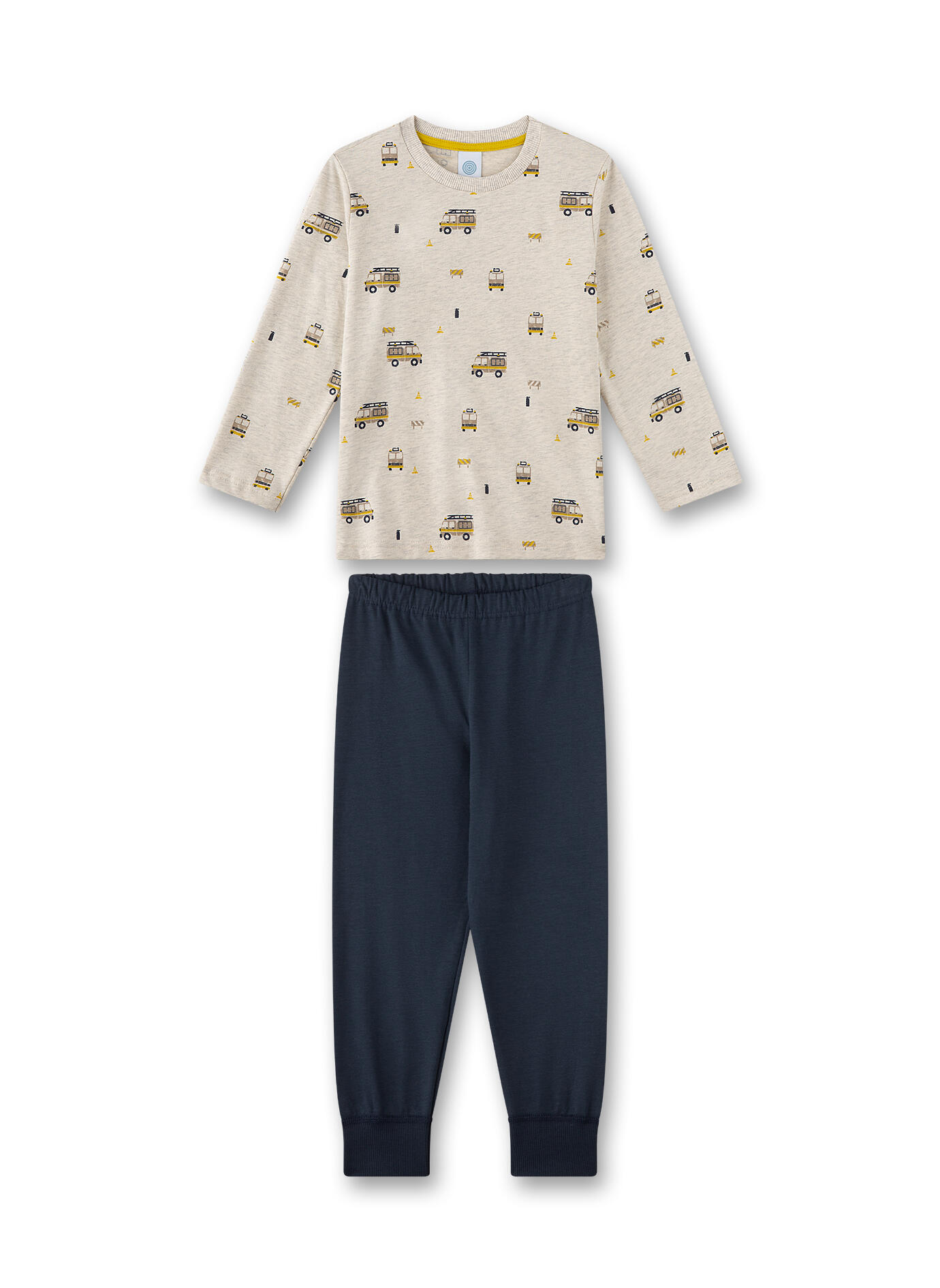 Sanetta - Schlafanzug lang nature melange - Gr. - 128 von Sanetta