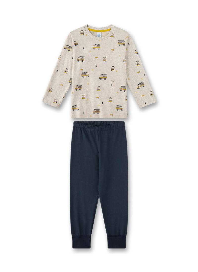 Sanetta - Schlafanzug lang nature melange - Gr. - 128 von Sanetta