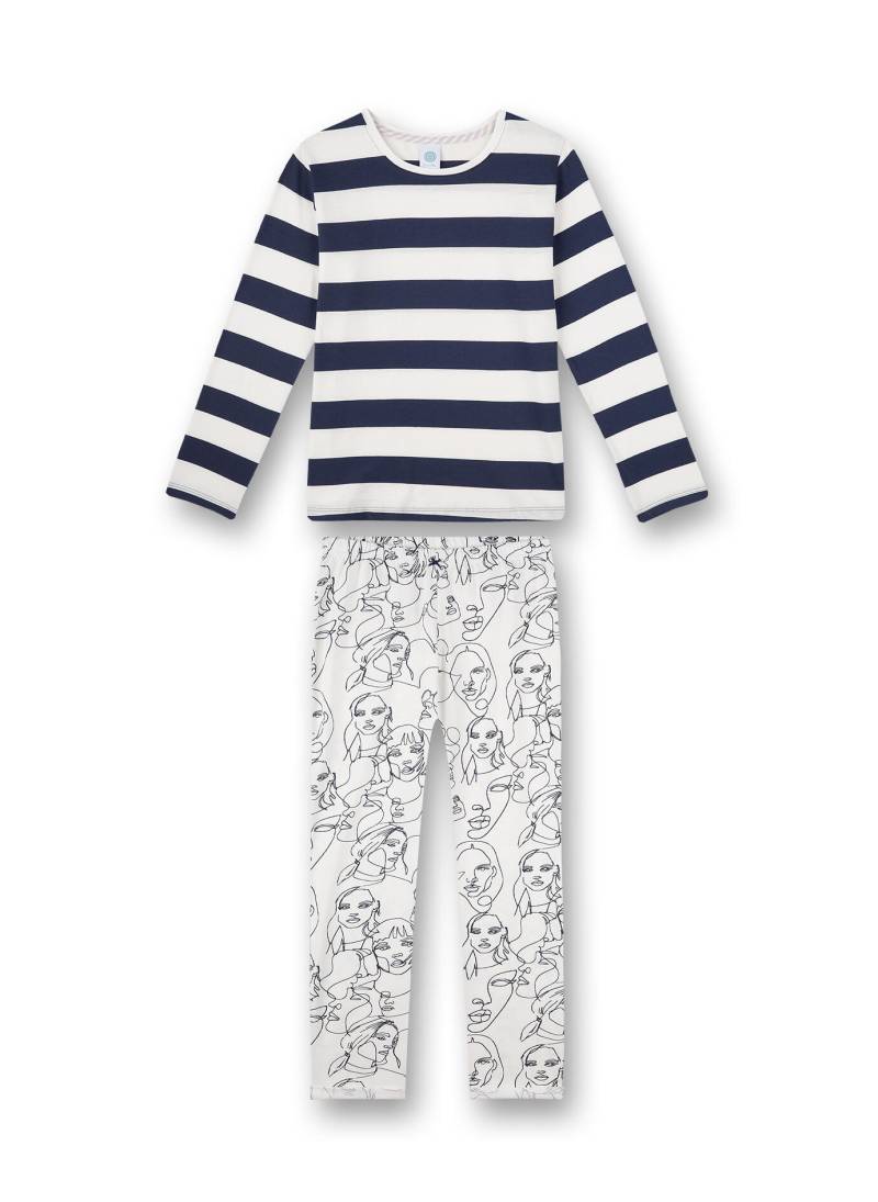 Sanetta - Schlafanzug lang nordic blue - Gr. - 128 von Sanetta