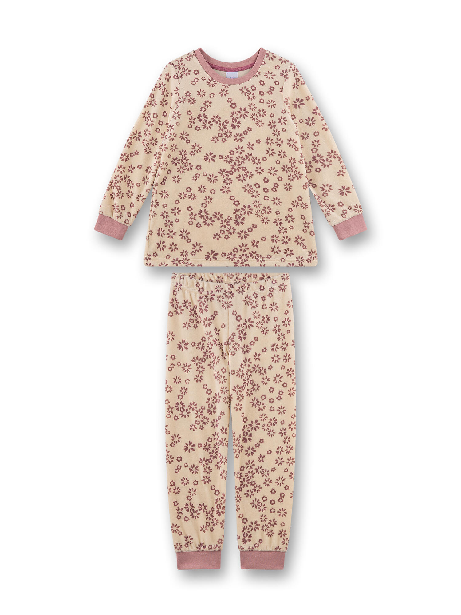 Sanetta - Schlafanzug lang sand - Gr. - 128 von Sanetta