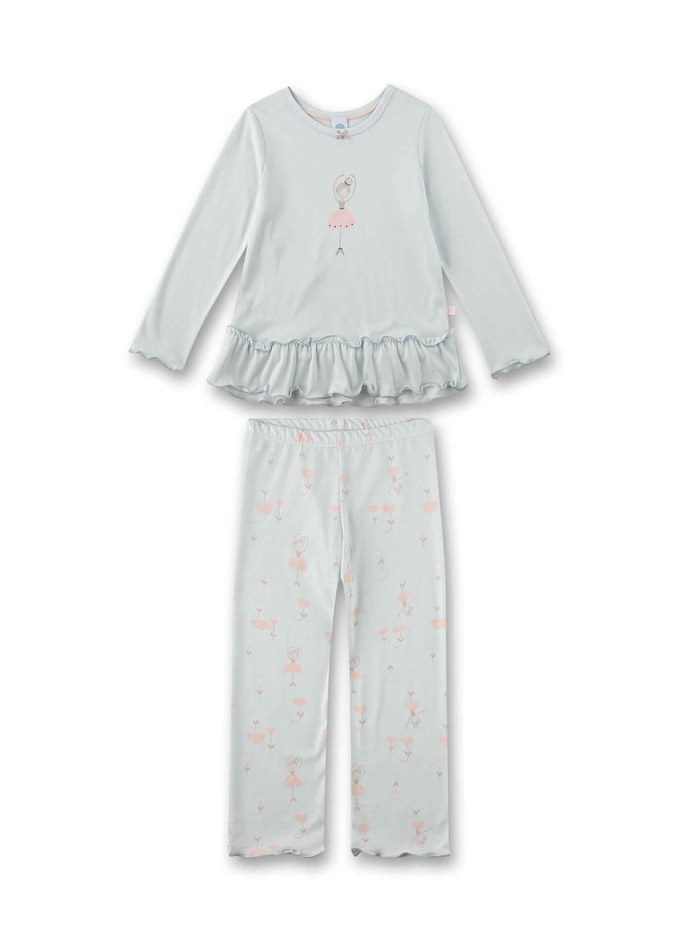 Sanetta - Schlafanzug lang sky - Gr. - 116 von Sanetta