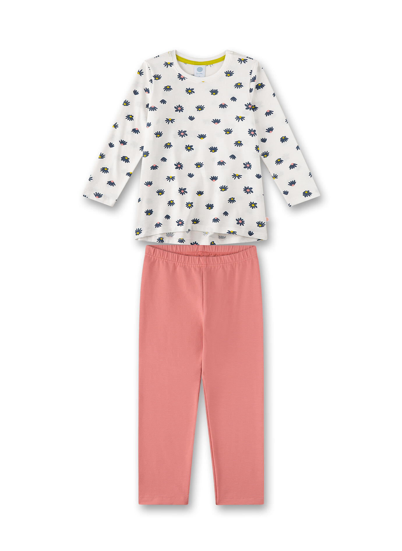 Sanetta - Schlafanzug lang white pebble - Gr. - 098 von Sanetta