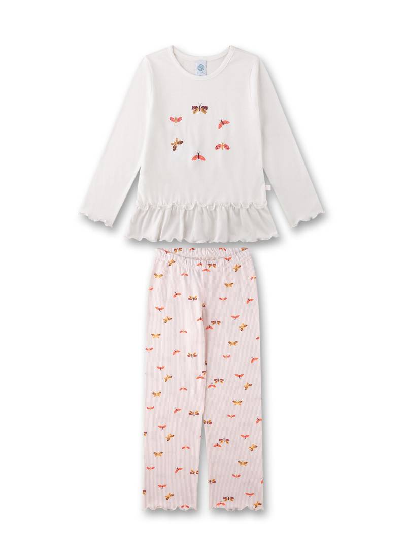 Sanetta - Schlafanzug lang white pebble - Gr. - 098 von Sanetta