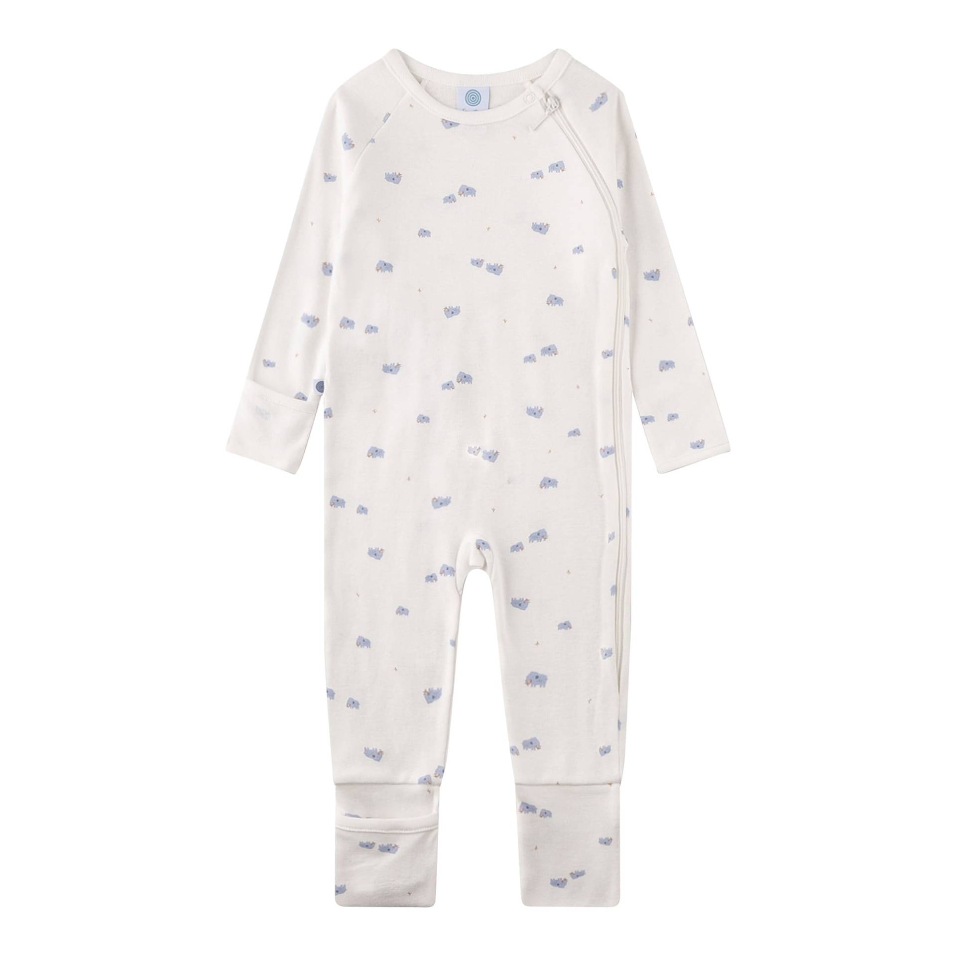 Sanetta Schlafoverall mit Klappfuß Mammut von Sanetta