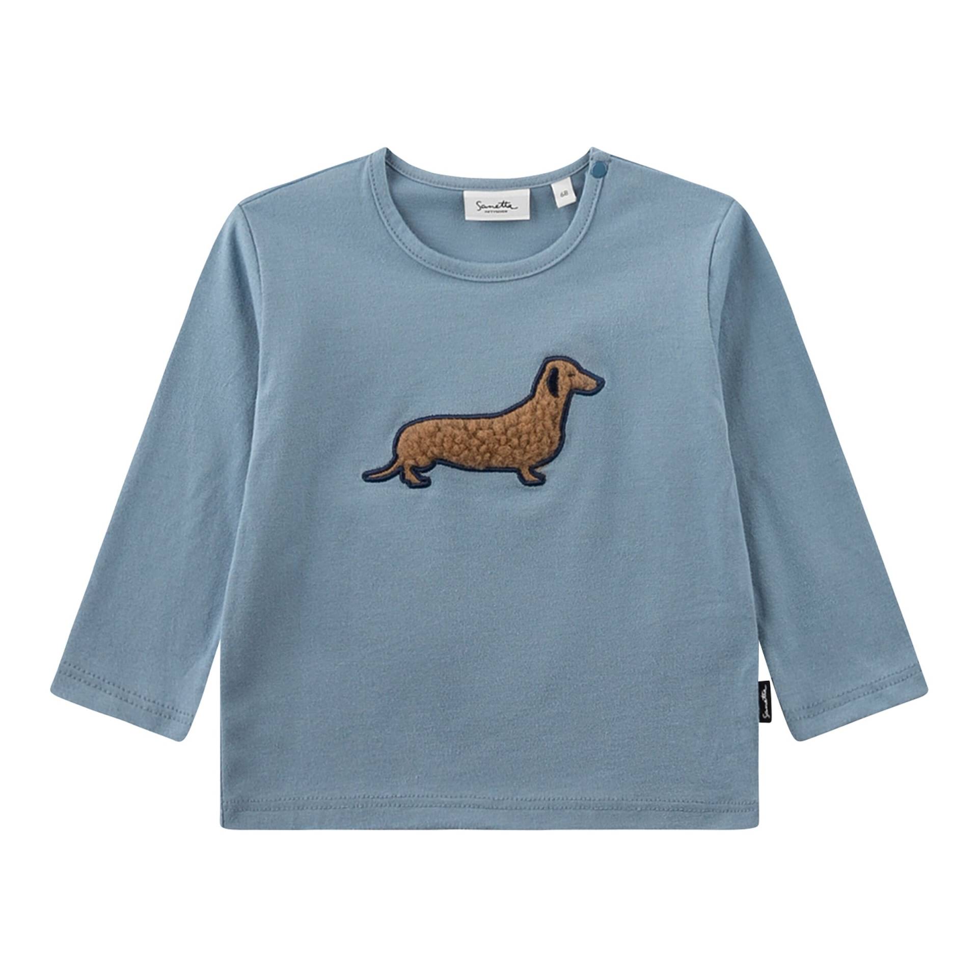 Sanetta Shirt langarm Plüsch-Dackel von Sanetta