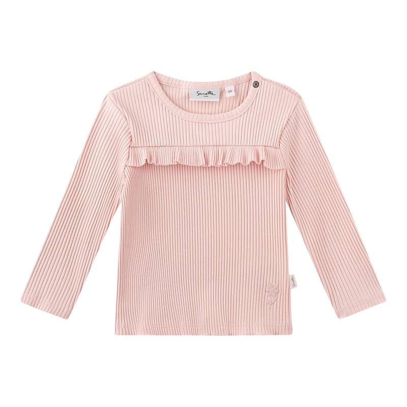 Sanetta Shirt langarm Rüschen Rippqualität von Sanetta