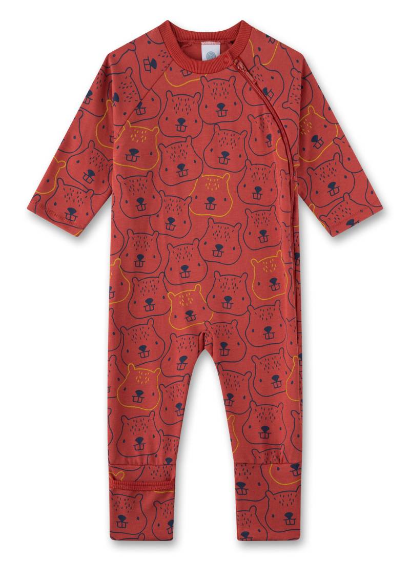 Sanetta - Strampler/Overall red spice - Gr. - 074 von Sanetta