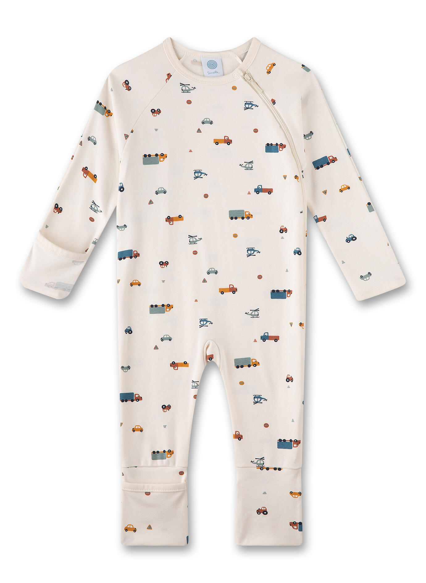 Sanetta - Strampler/Overall white whisper - Gr. - 068 von Sanetta