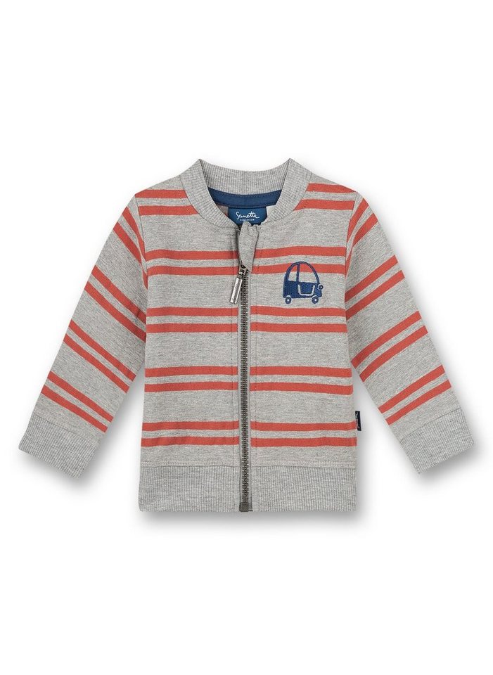 Sanetta Sweatjacke Sanetta Sweatjacke Graumelange Little Car von Sanetta