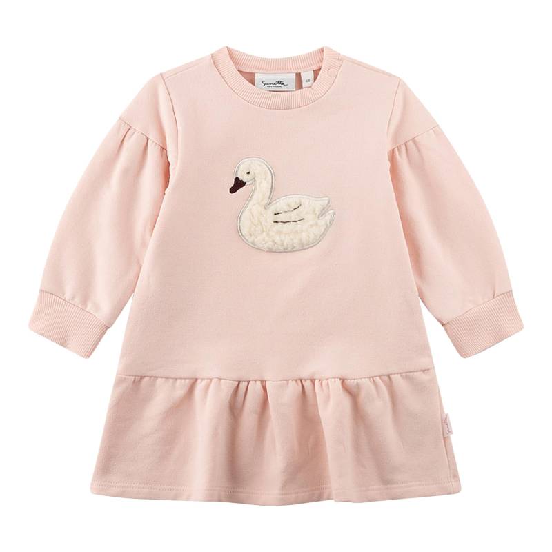 Sanetta Sweatkleid Plüsch-Schwan von Sanetta