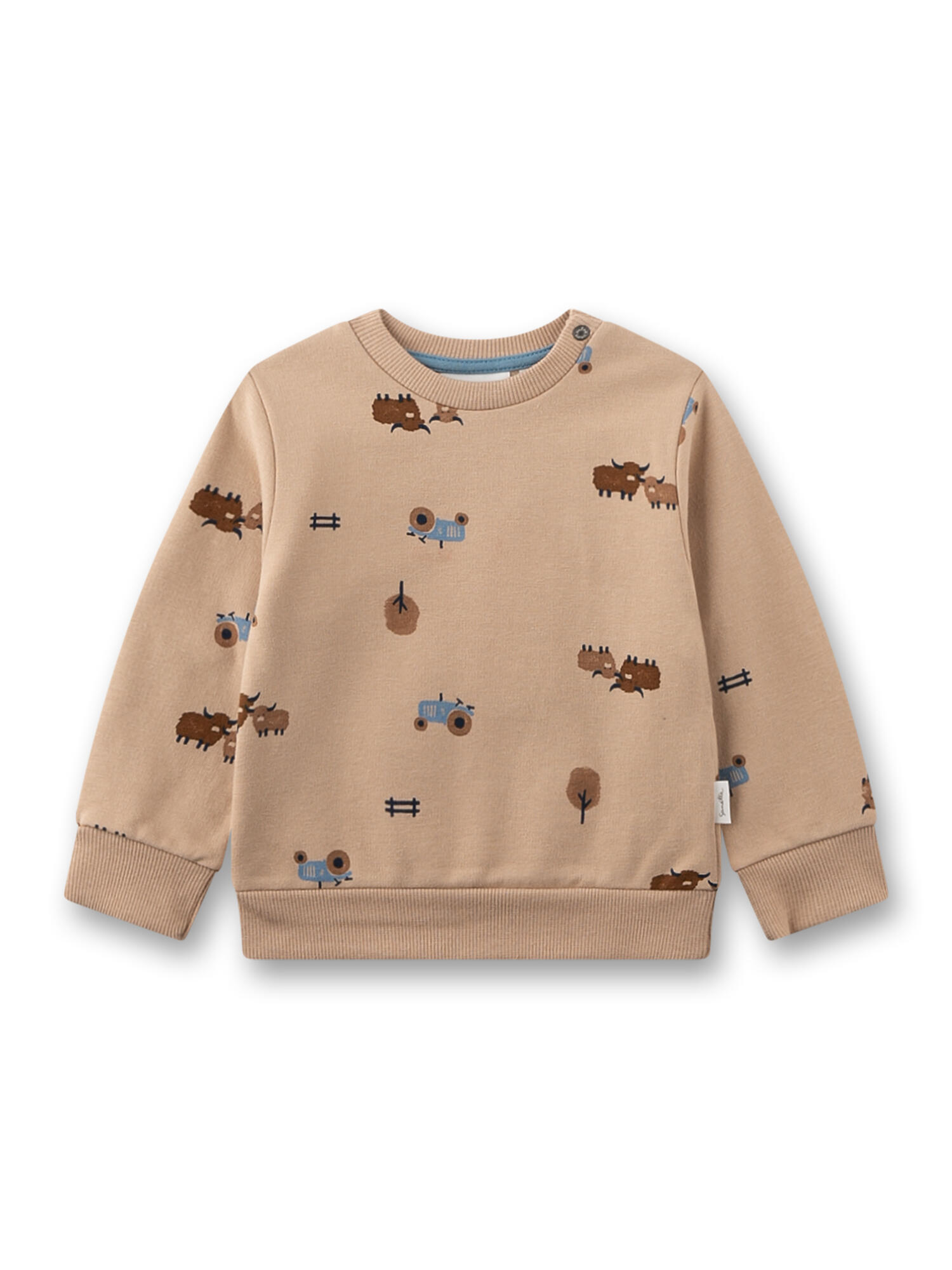 Sanetta - Sweatshirt/Sweatjacke hazel - Gr. - 074 von Sanetta