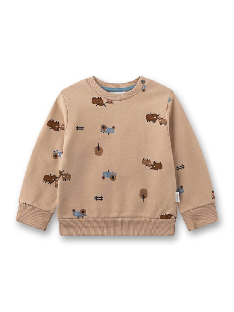 Sanetta - Sweatshirt/Sweatjacke hazel - Gr. - 080 von Sanetta