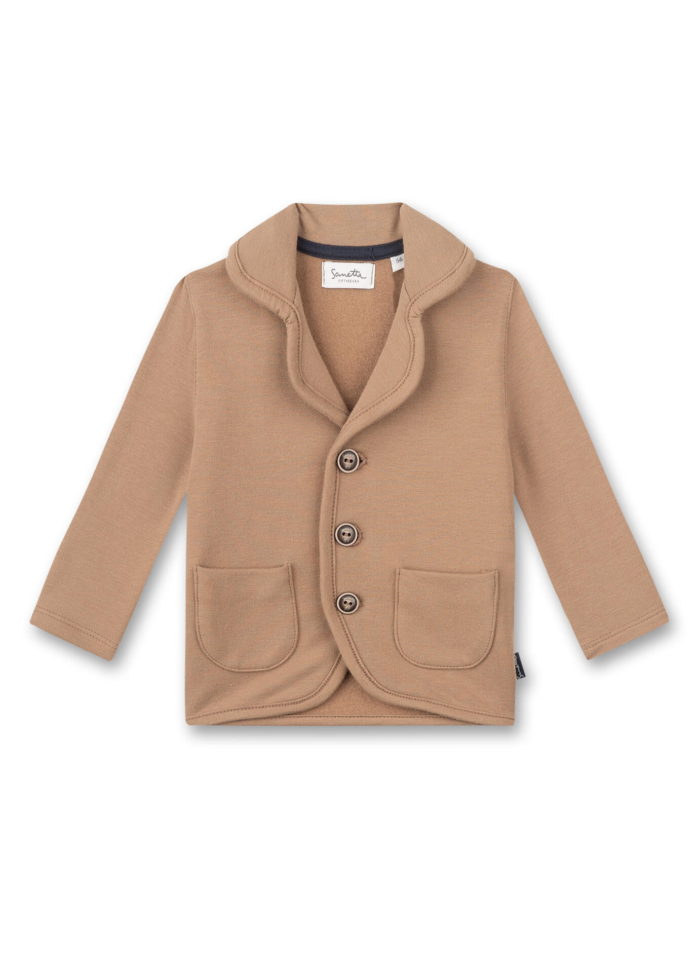 Sanetta - Sweatshirt/Sweatjacke walnut - Gr. - 074 von Sanetta