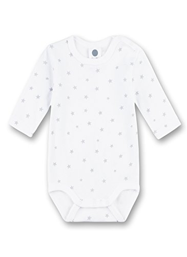 Sanetta Unisex Baby 1/1 Allover Formender Body, Grau (Grey Mel. 1737.0), 80 von Sanetta