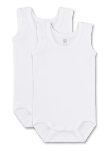 Sanetta Body ohne Arm (Doppelpack) | Hochwertiger und nachhaltiger Body für Babys aus Bio-Baumwolle. Inhalt: 2er Set Baby Body 092 von Sanetta