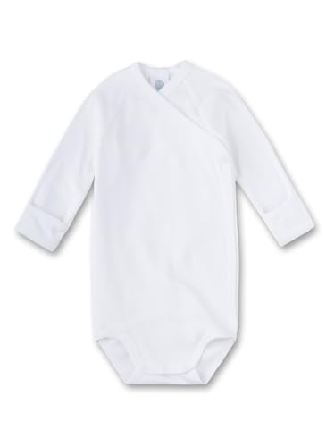 Sanetta Unisex Baby 321997 Body, Weiß (White 10), 56 von Sanetta
