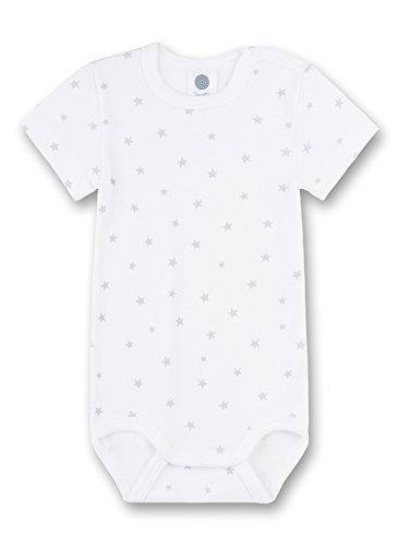 Sanetta Unisex Baby Formender Body 1/2 Allover, Grau (Grey Mel. 1737.0), Gr. 50 von Sanetta