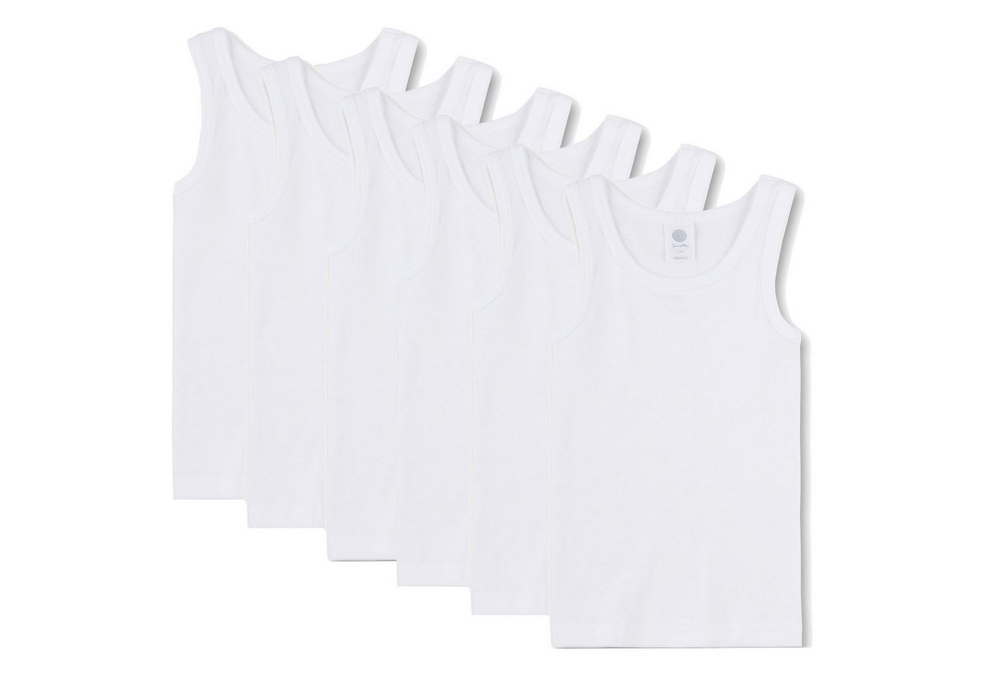 Sanetta Unterhemd Jungen Unterhemd 6er Pack - Shirt ohne Arme, Tank von Sanetta