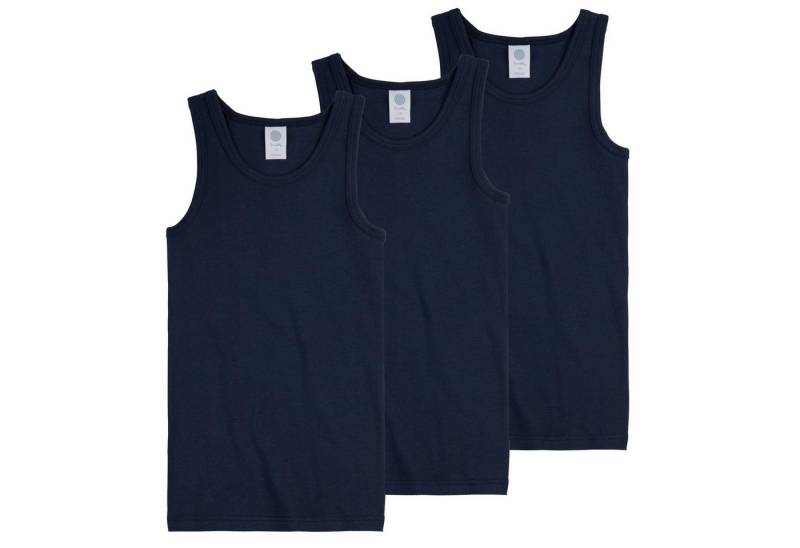 Sanetta Unterhemd Jungen Unterhemd 3er Pack Baumwolle (Packung, 3er Pack) von Sanetta