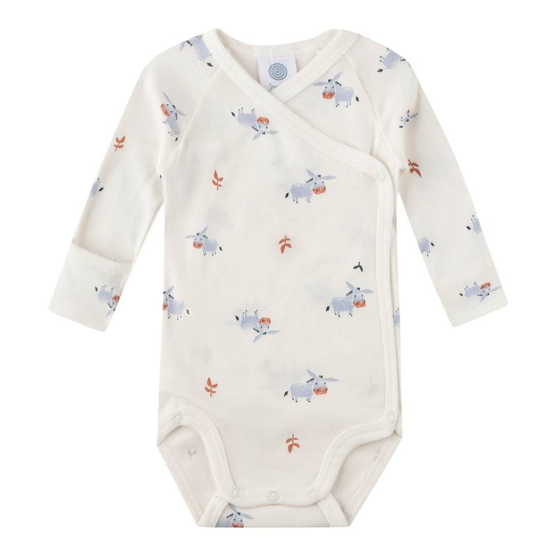 Sanetta Wickelbody langarm Esel von Sanetta