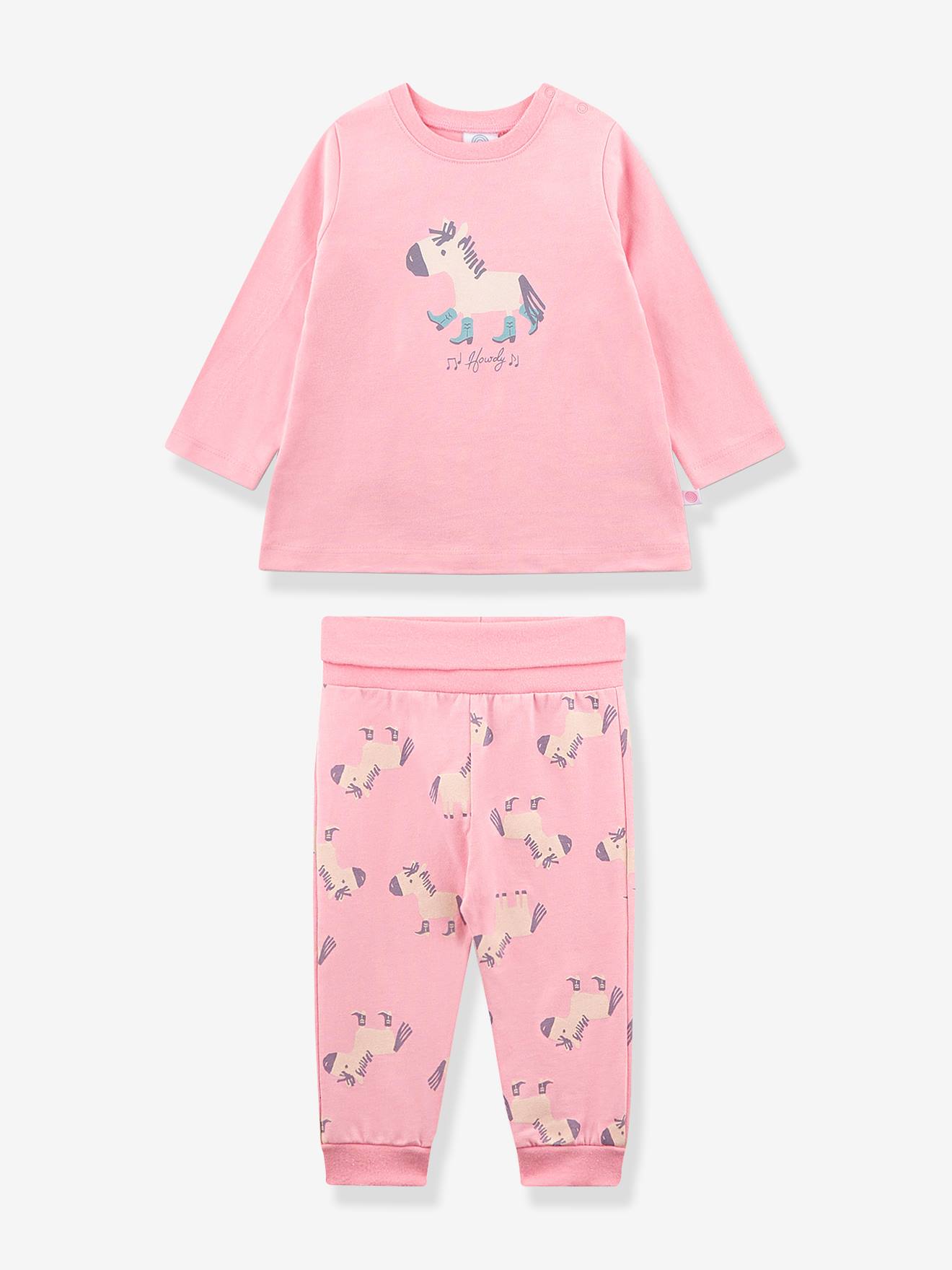 Schlafanzug ESEL Mädchen Baby Sanetta Bio-Baumwolle bonbon von Sanetta