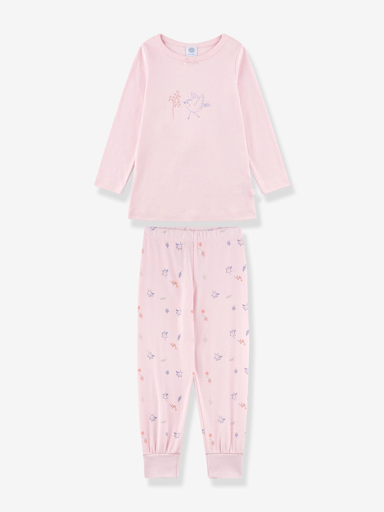 Schlafanzug VÖGEL Mädchen Sanetta Bio-Baumwolle hell von Sanetta