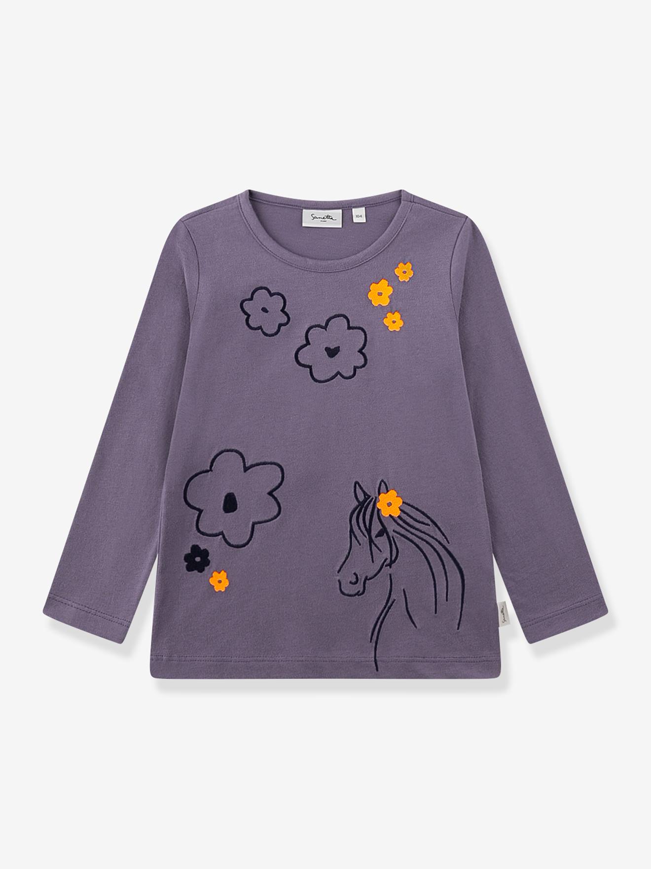 Shirt Mädchen Sanetta PURE Bio-Baumwolle lila von Sanetta