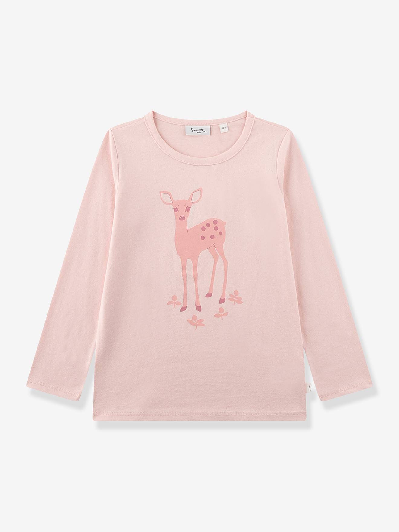 Shirt REH Mädchen Sanetta PURE Bio-Baumwolle pudrig von Sanetta