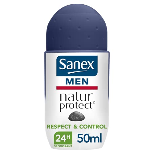 SANEX Men Natur Protect Respect & Control Deodorant mit Alaunstein – Deodorant für Herren – 24 Stunden Wirksamkeit – 50 ml von Sanex