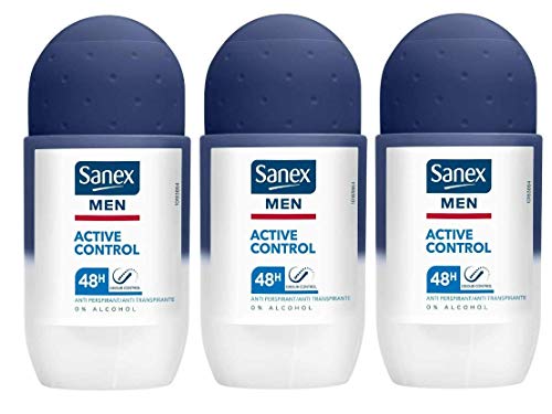 Sanex Men Active Control Deo Roll-On Antitranspirant 50ml 3 Stück von Sanex