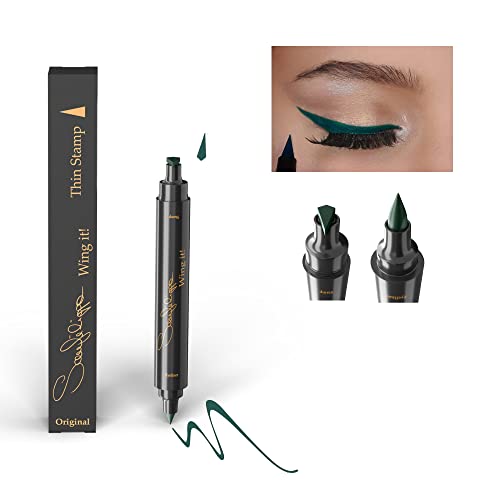 The Original Sanfilippo Wing it! Eyeliner mit Stempel in Grün – Schmaler Stempel- Forrest von Sanfilippo