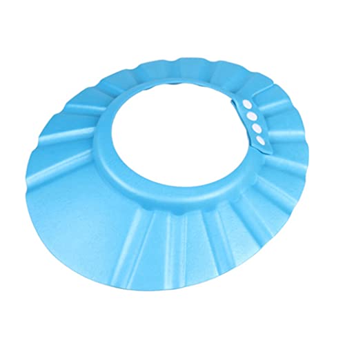 Safer Shampoo, Babyparty -Mütze, Duschbadschutz Badewanne, weicher verstellbarer Visierhut für Kinderkindkinder (blau) von Sanfiyya
