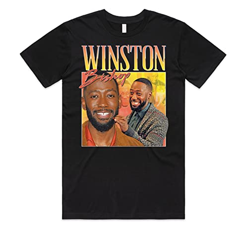 Sanfran Clothing Winston Bishop Homage Top Lustige TV Icon Geschenk Herren Damen Mädchen T-Shirt, Schwarz , M von Sanfran Clothing