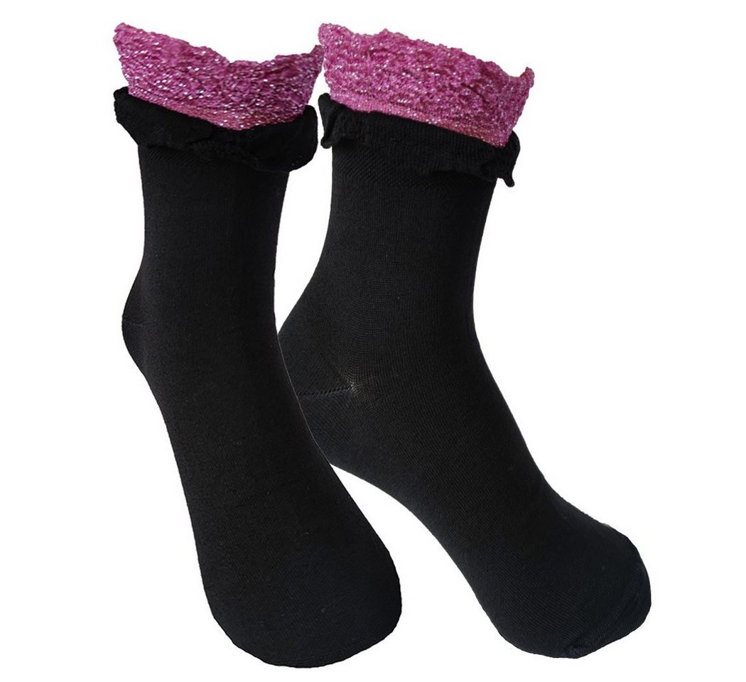 Sangiacomo Kurzsocken mit Glitzerabschlussbund (Packung, 1-Paar) elegant von Sangiacomo