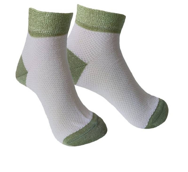 Sangiacomo Kurzsocken mit Glitzerelementen (Packung, 1-Paar) mit dezentem Glanz von Sangiacomo