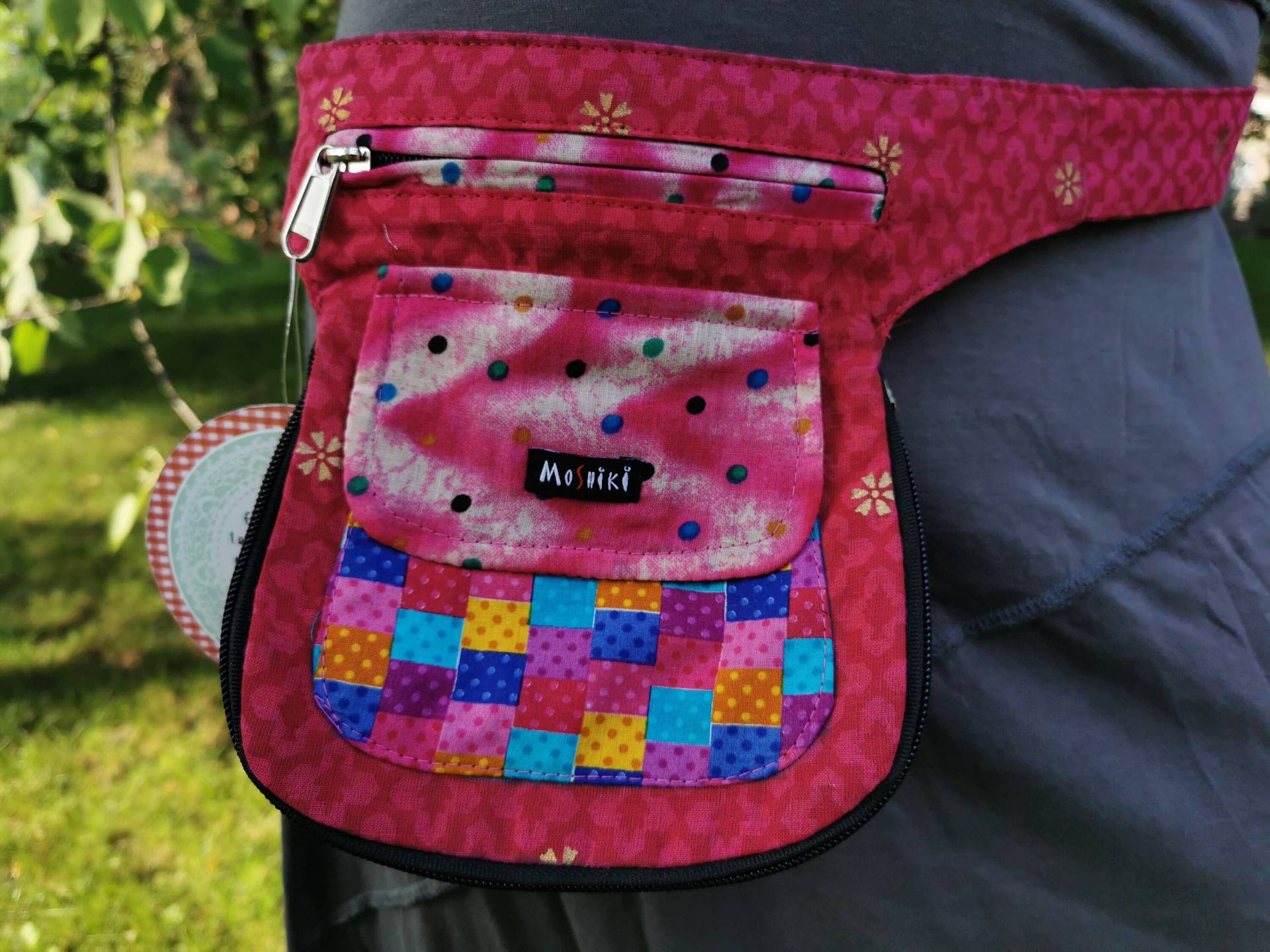 Gürteltasche Wendbar Erweiterbar Pink Bunt Mit Druckknöpfen Ethno Boho Hippie Ibiza Psy Goa Festival Taschengürtel Hüfttasche Gürteltasche Wendbar Erweiterbar Pink Bunt Mit Druckknöpfen Ethno Boho Hippie Ibiza Psy Goa Festival Taschengürtel Hüfttasche von SangmoLa