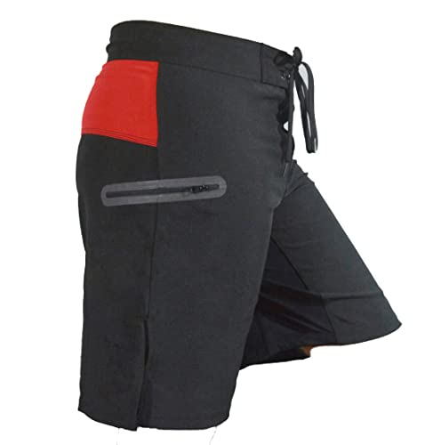 Sanguine Herren-Shorts für Training und Kickboxen, robuste Trunks für Käfigbekämpfung, Muay Thai Workout-Shorts, Fitnessstudio, Kampfsport, Schwarz , L Sanguine Herren-Shorts für Training und Kickboxen, robuste Trunks für Käfigbekämpfung, Muay Thai Workout-Shorts, Fitnessstudio, Kampfsport, Schwarz , L von Sanguine
