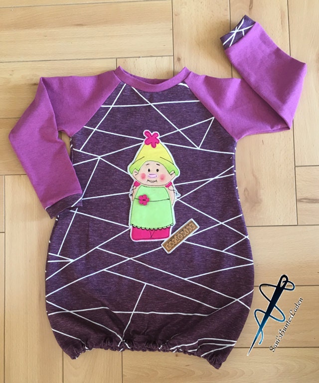 Ballonkleid Gr. 92/98 Mit Applikation von SanisBunterLaden